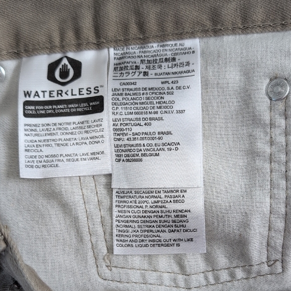 Levi's 505 Tan Jeans Mens 36 X 30 - Picture 4 of 6